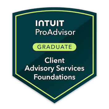 Intuit ProAdvisor Client Advisory Services Foundations Graduate badge